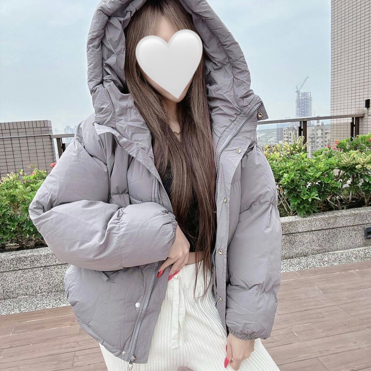 連帽澎澎麵包服外套｜四色