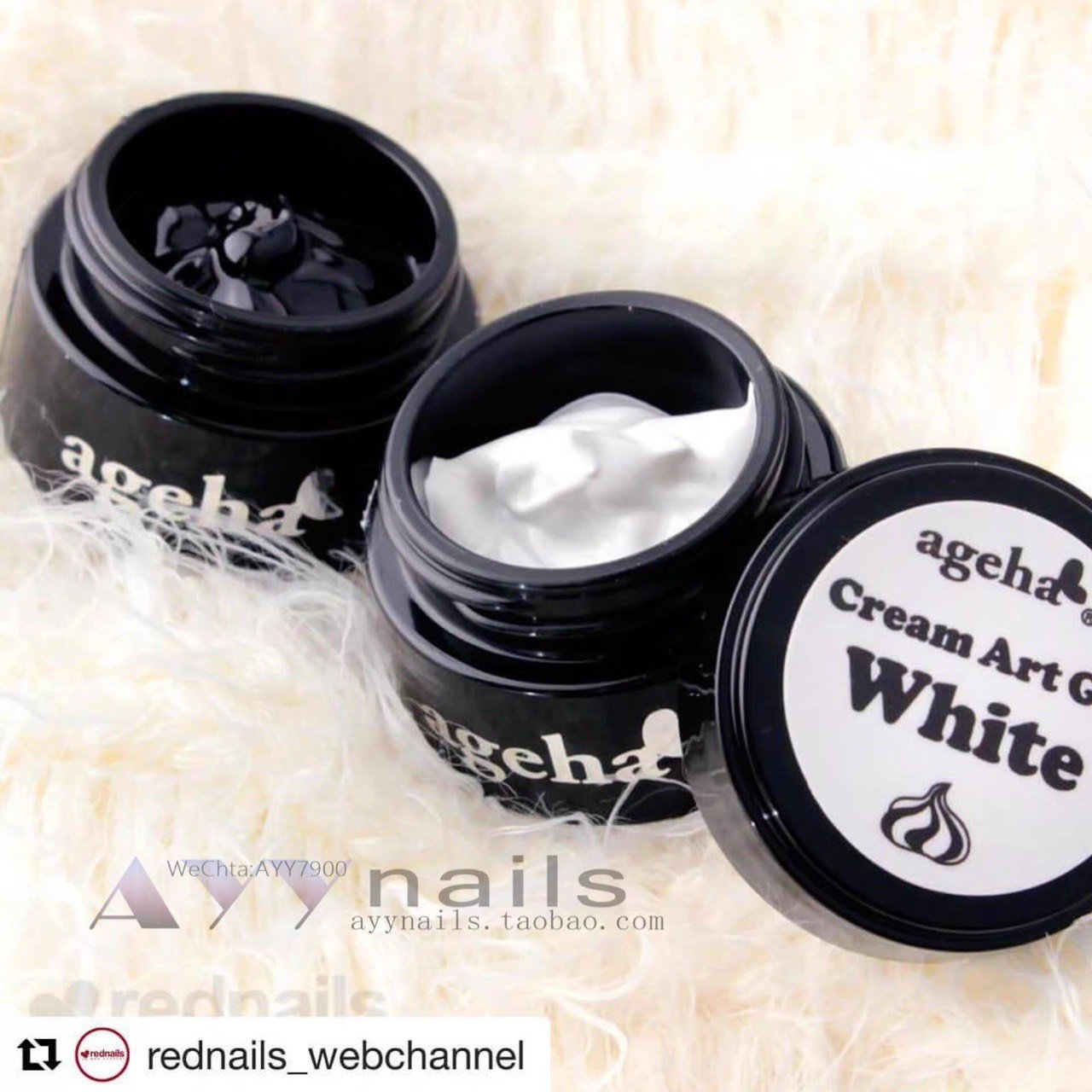 Ageha｜奶油彩繪凝膠（黑/白/金/銀）