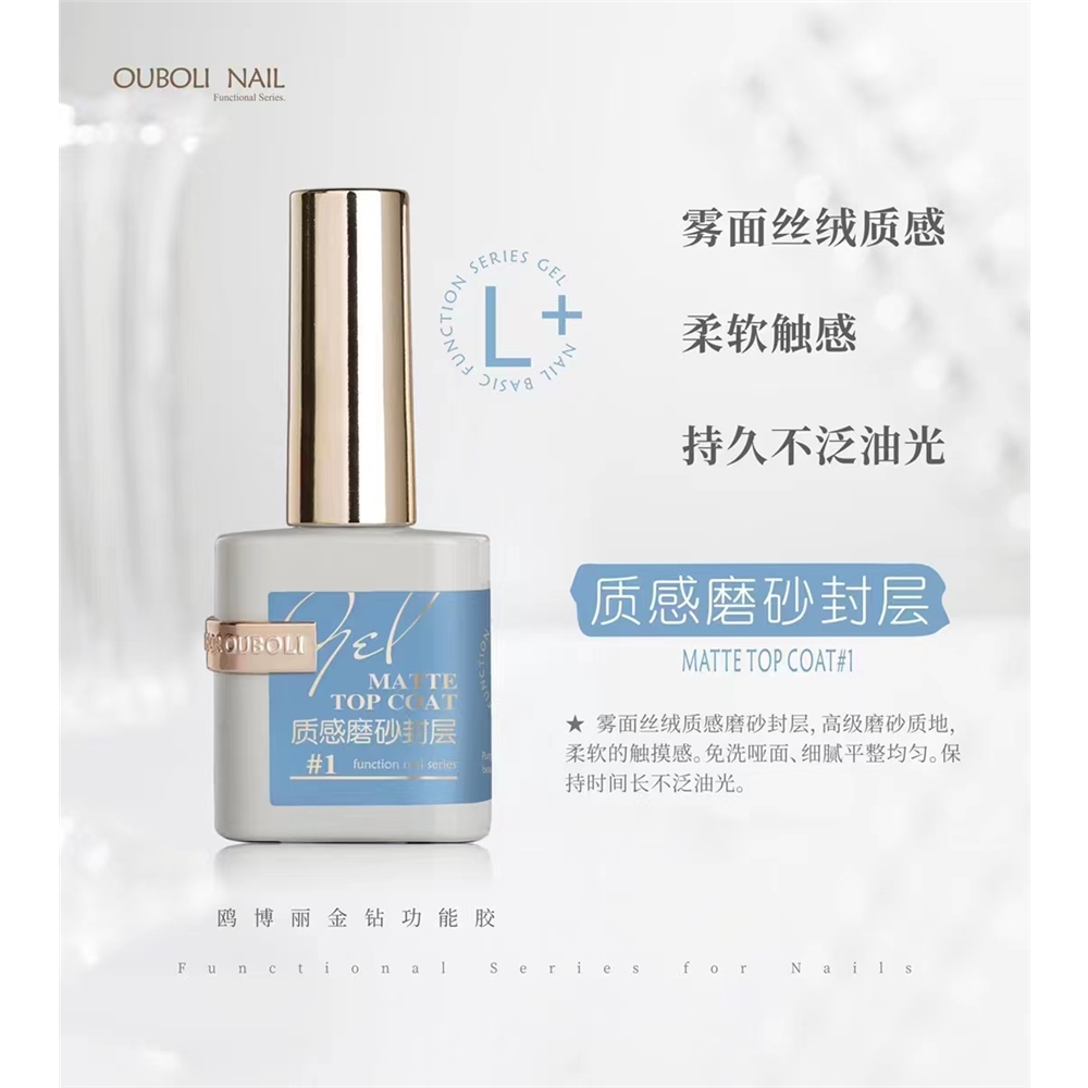 Ouboli 鷗博麗｜質感磨砂封層15ml
