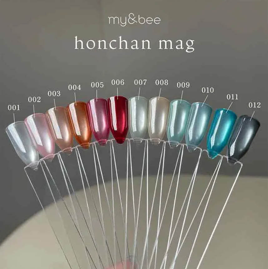 my&bee｜honchan貓眼甲油膠（HC-001G~HC-012G）