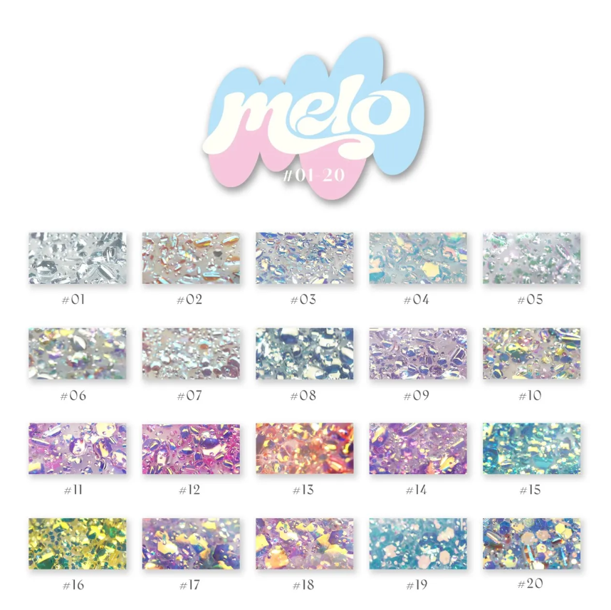 enoi｜亮片凝膠 melo(melo#01~melo#20）