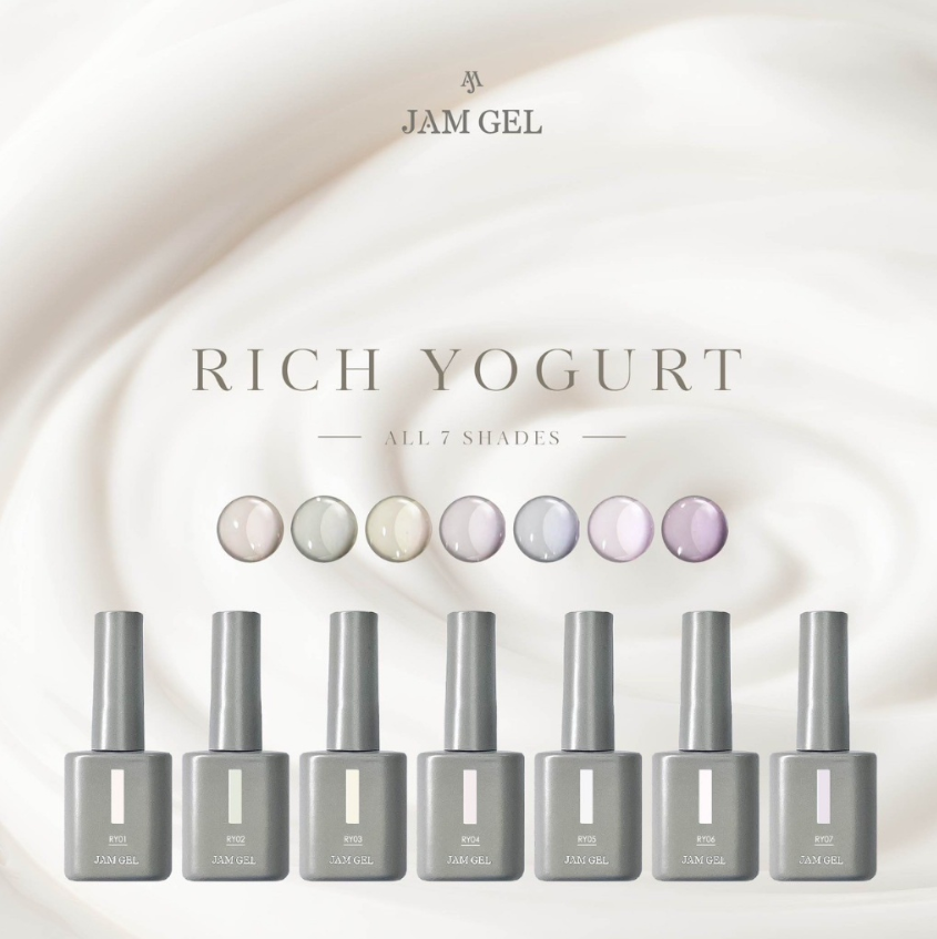 Ruyiya璐意雅｜JamGel濃醇優格甲油膠（RY01-RY07）