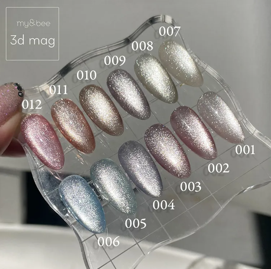 my&bee｜3D貓眼甲油膠（3D-001G~3D-012G）
