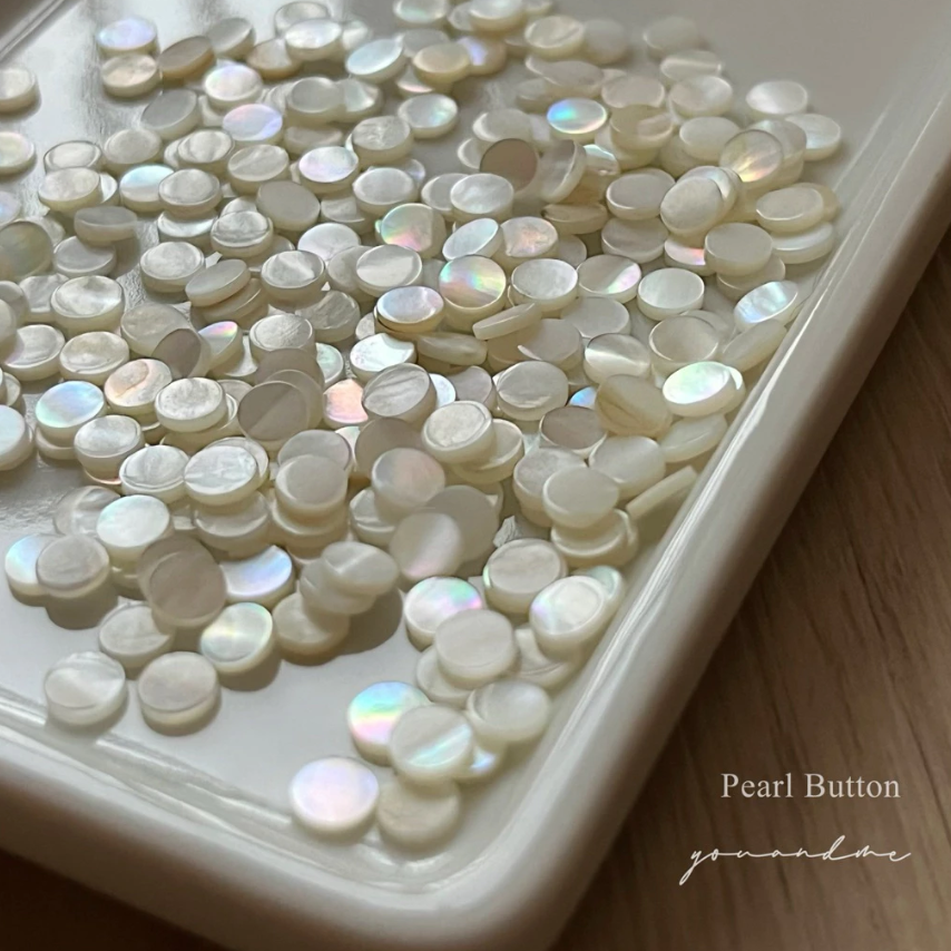 Youandme｜素材 Pearl Button 珠光鈕扣片