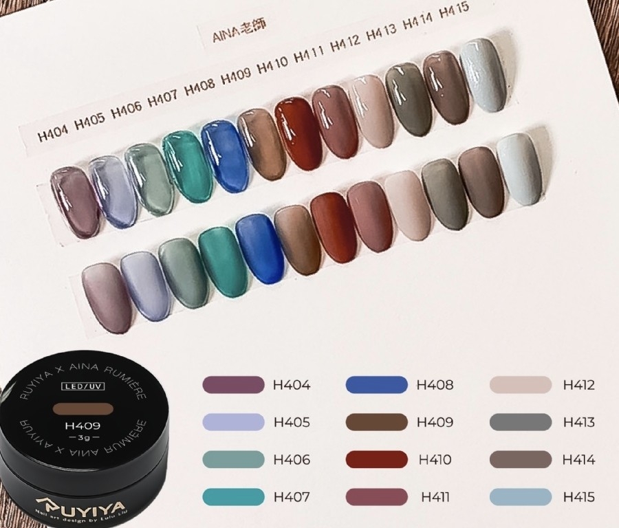 Ruyiya璐意雅｜Ruyi GelXAina老師聯名新色（404-415）3ml