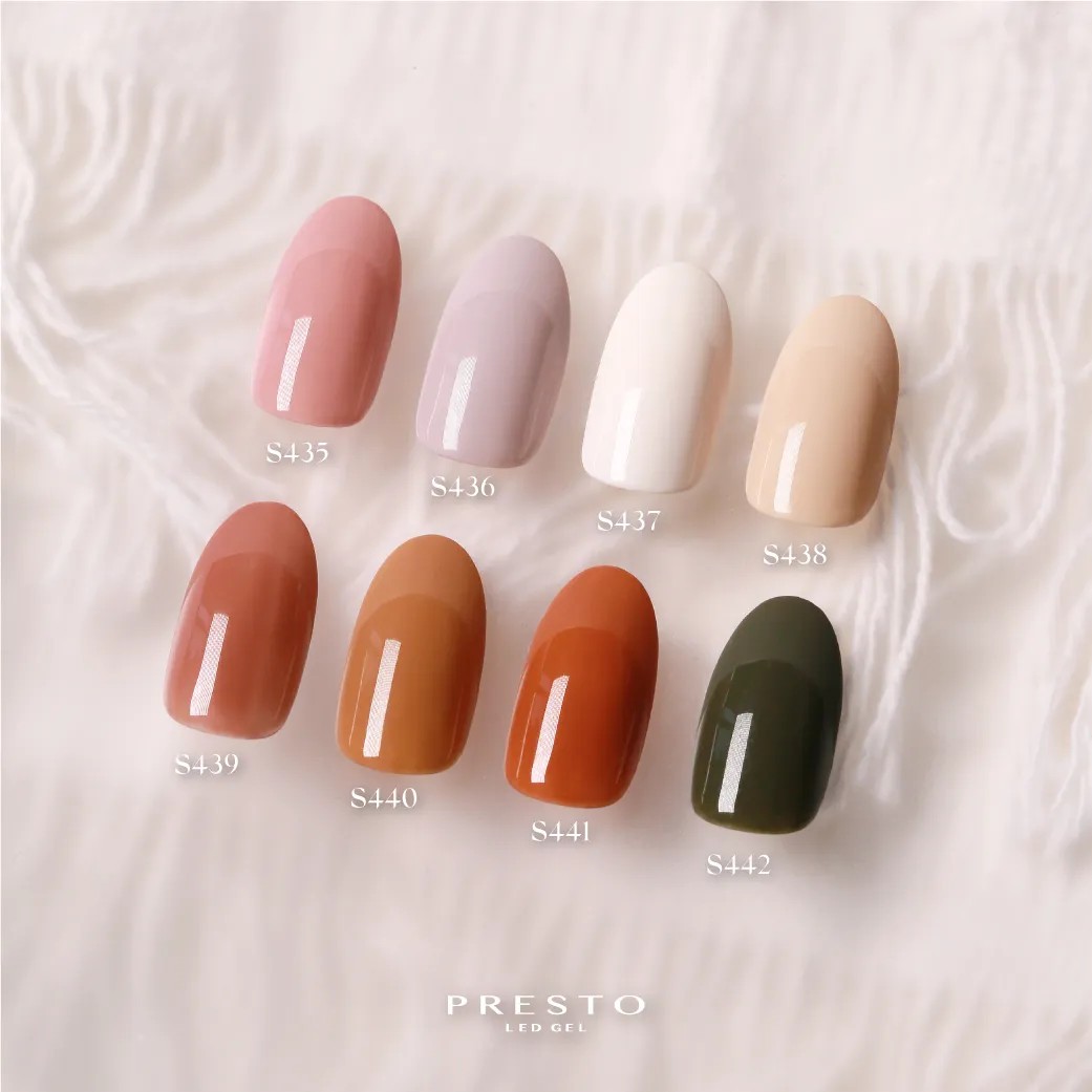 PRESTO｜彩色甲油凝膠（S435-S442）10g