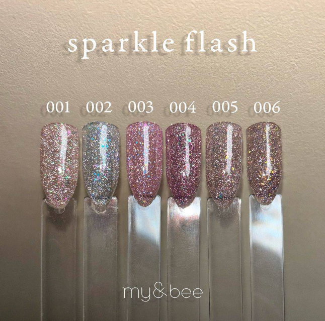 my&bee｜極光MAX亮片膠8ml（SP-001G~SP-006G）