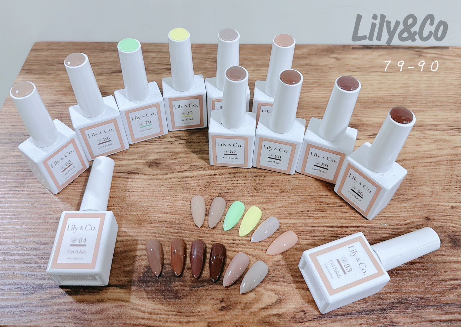 Lily&Co｜純色甲油膠（79-90）
