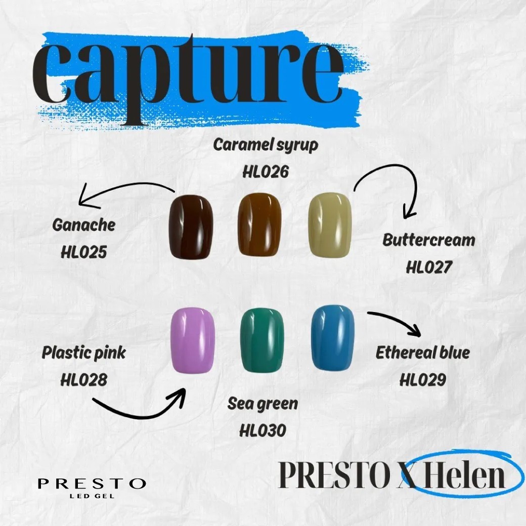 PRESTO｜罐裝色膠（HL025-HL030）2.7g