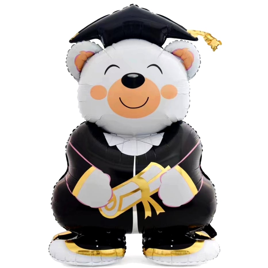 58吋奶白咖啡畢業熊