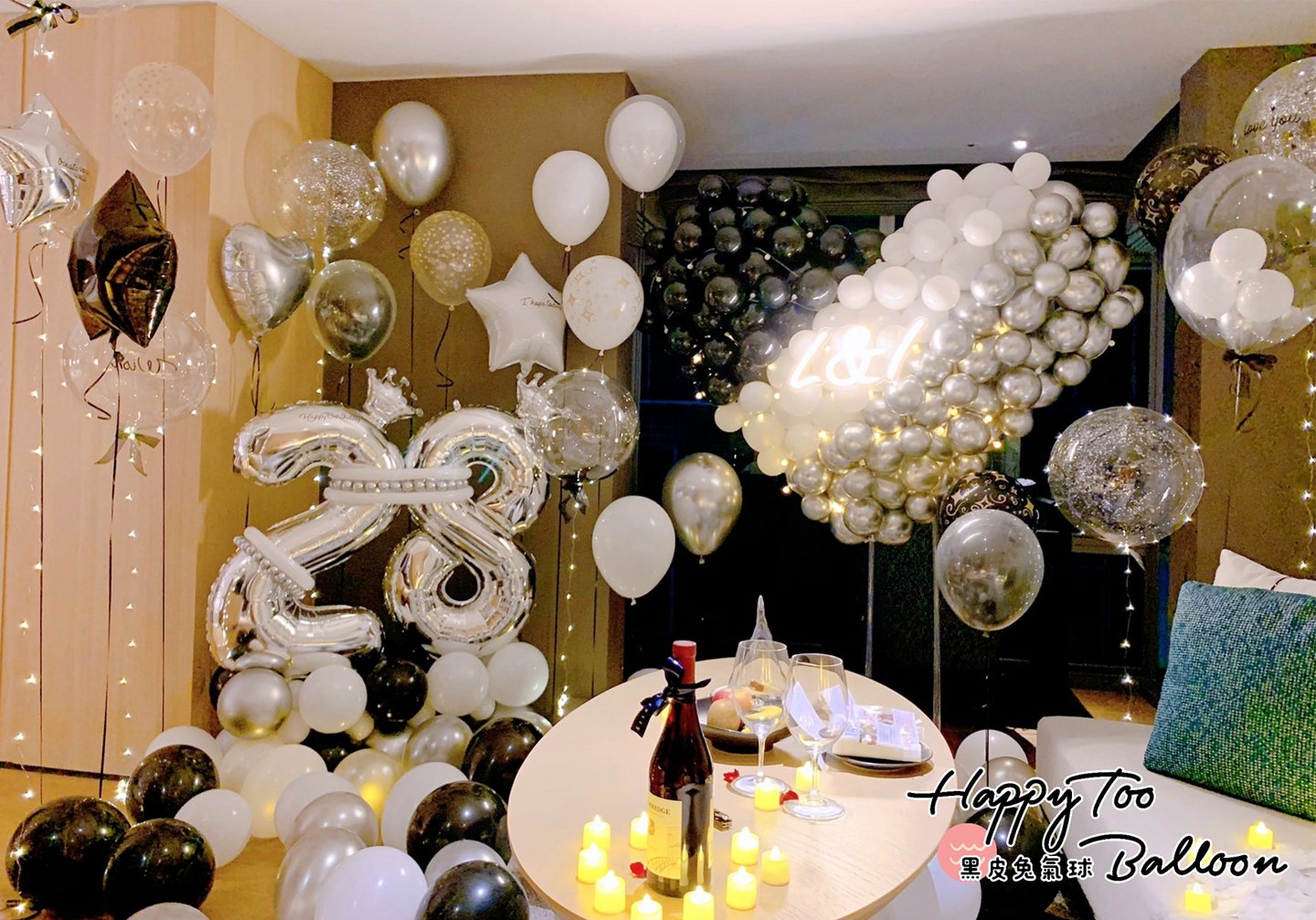 ♔《晶英酒店高檔黑白銀質感佈置》♔