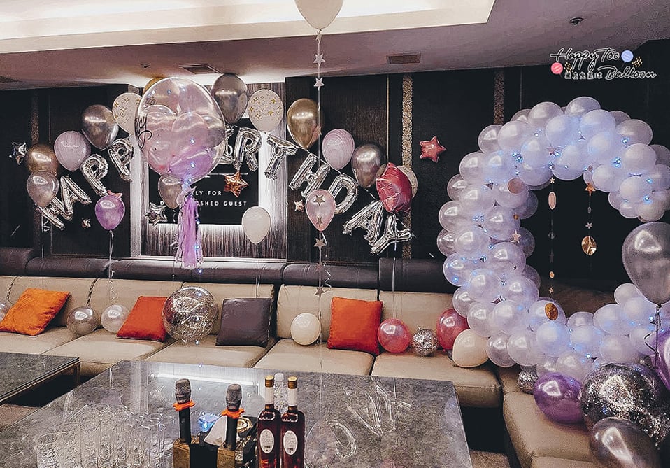 ♔《粉紫色的浪漫星月生日派對》♔