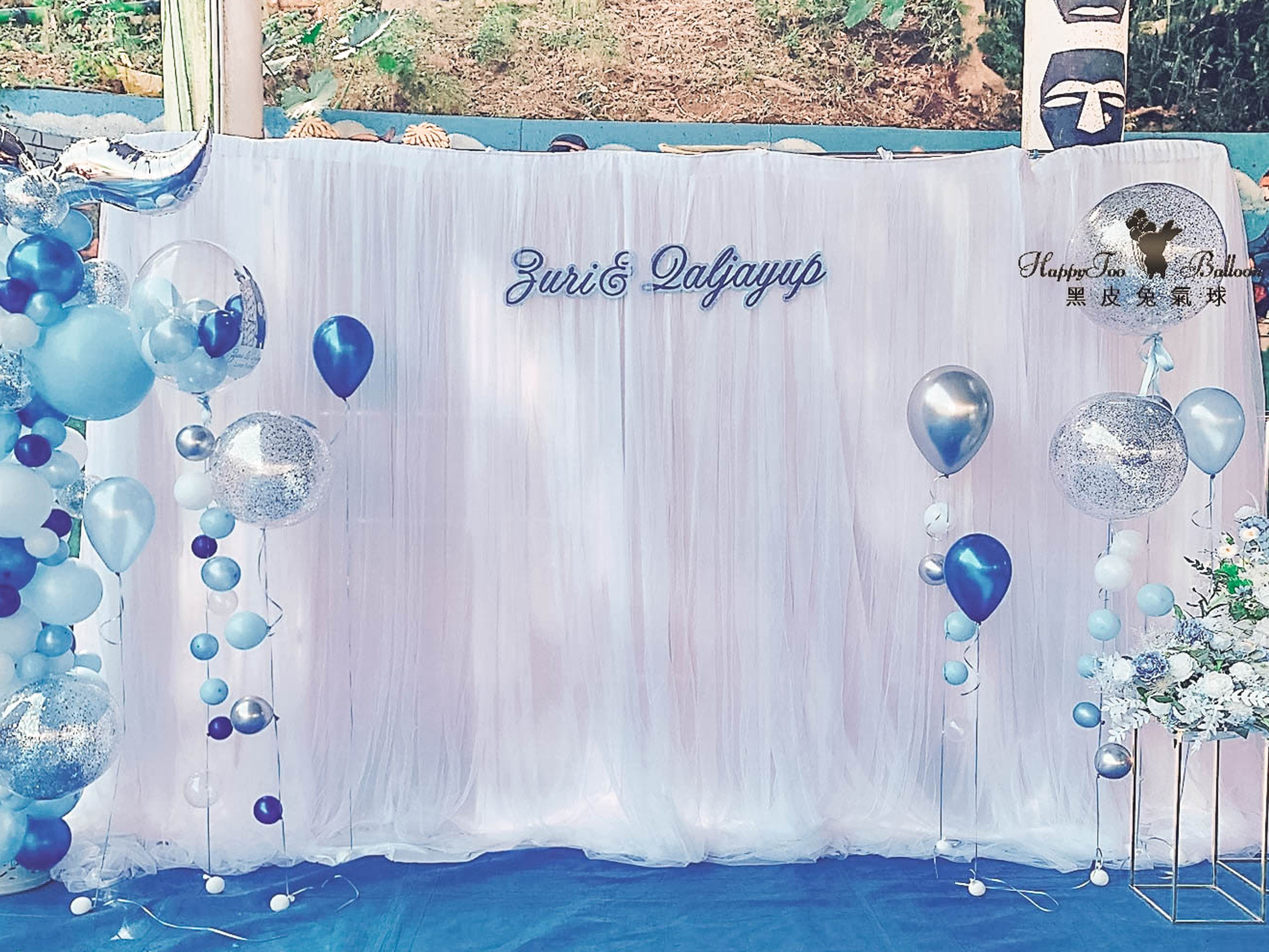 ♘《湛放藍色海洋的戶外婚禮》♘