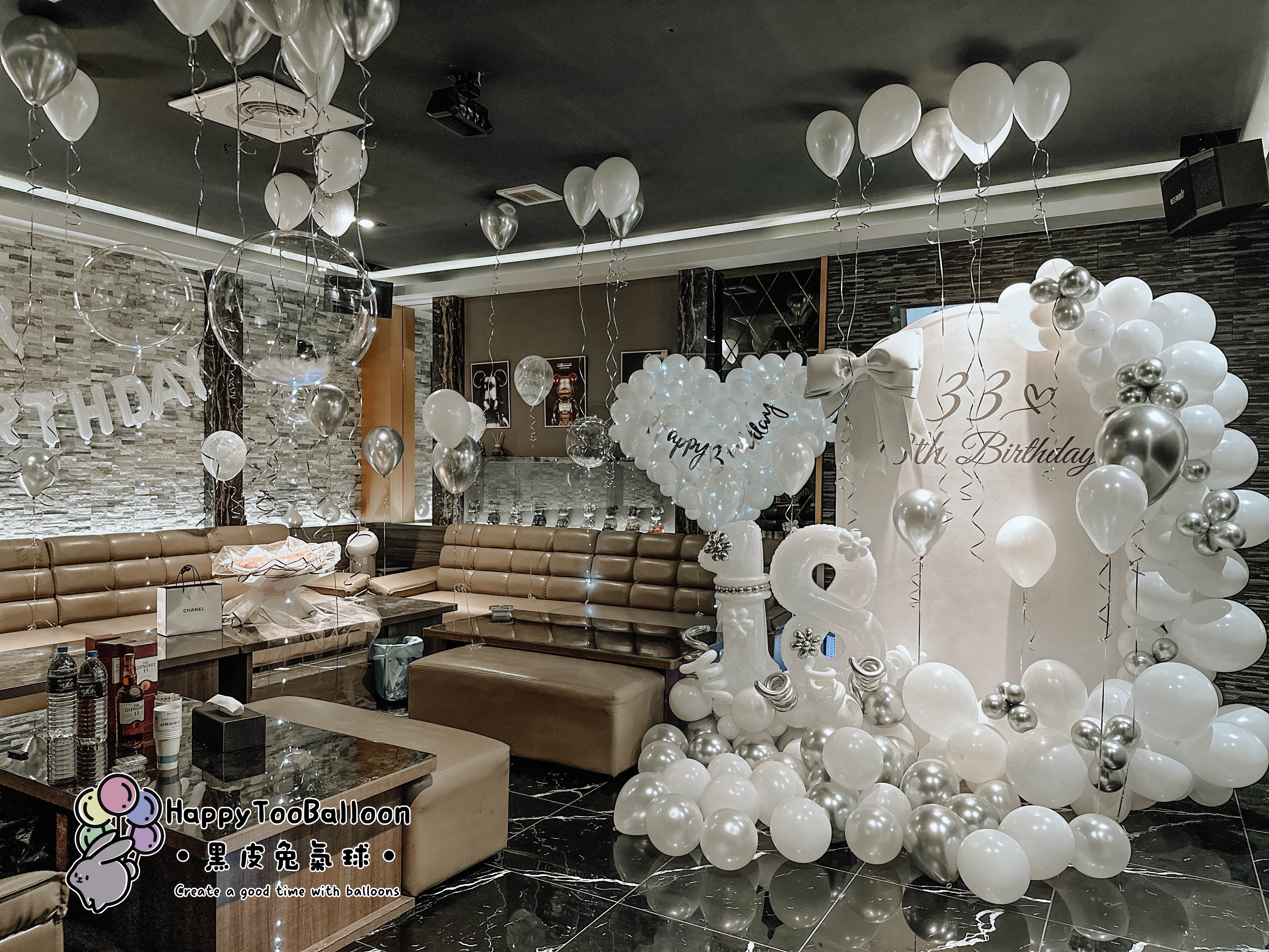 ♘《銀白璀璨的質感生日派對》♘