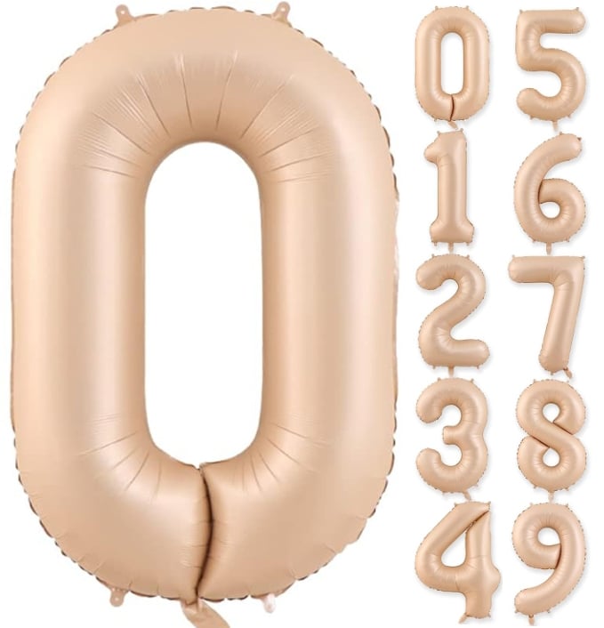 40吋 大焦糖色數字