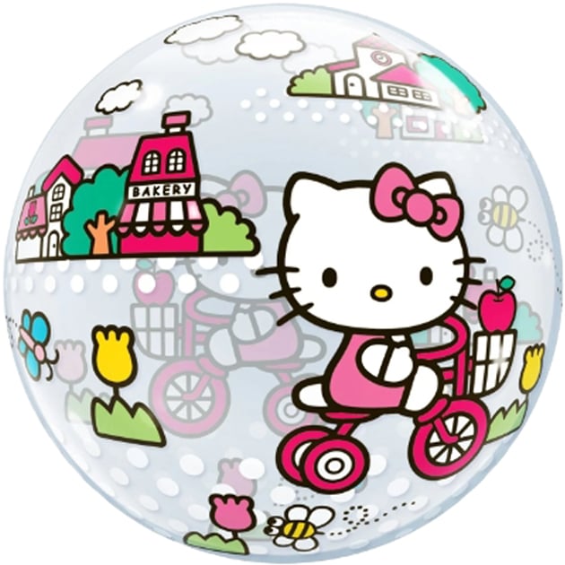 泡泡球  KITTY騎車車