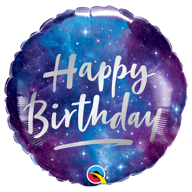 18吋 藍色宇宙的生日祝福