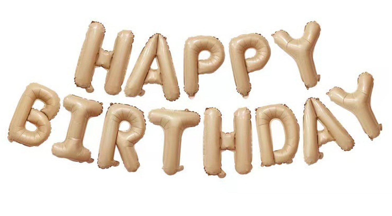 16吋 焦糖生日快樂字母氣球