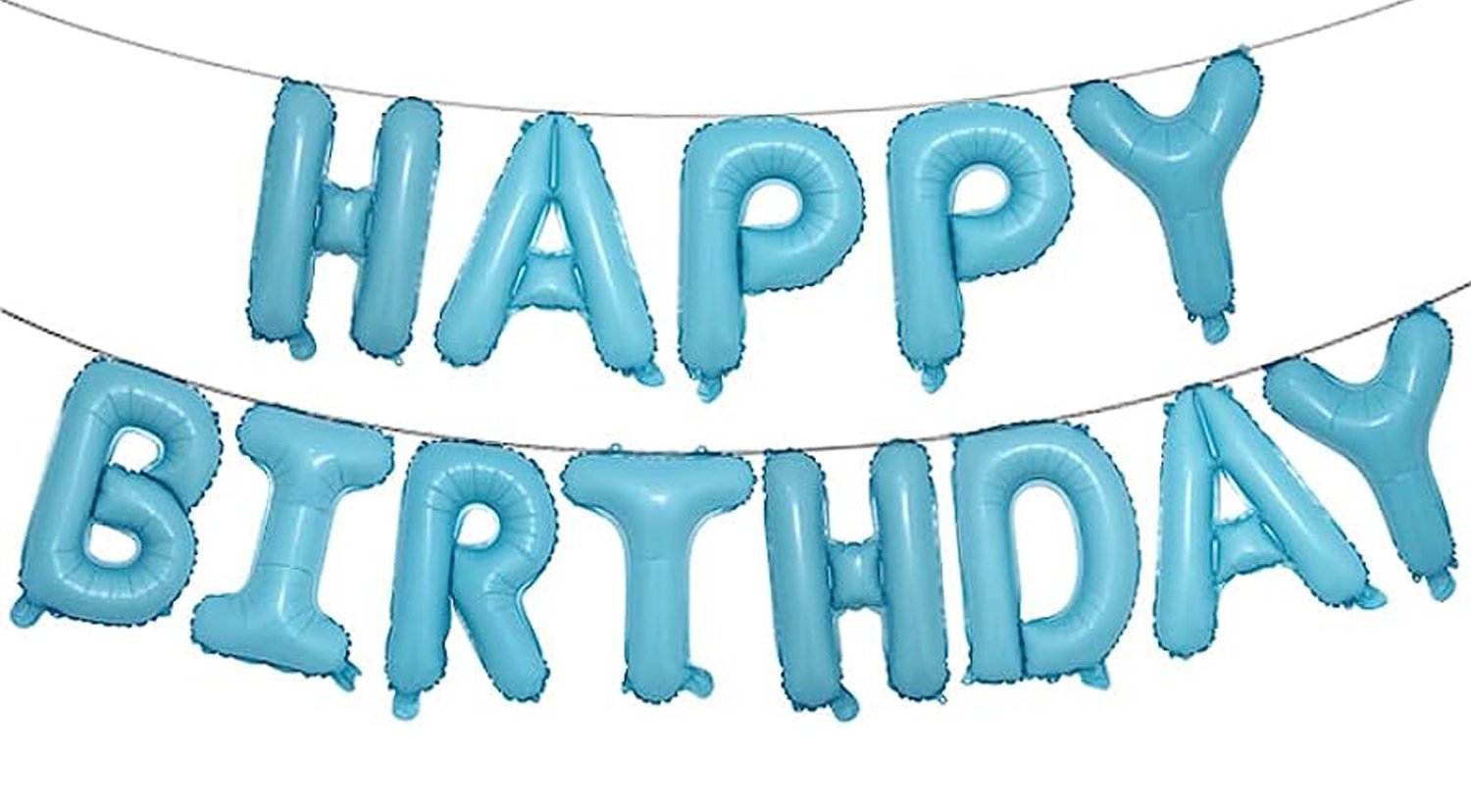 16吋 寶貝藍生日快樂字母氣球