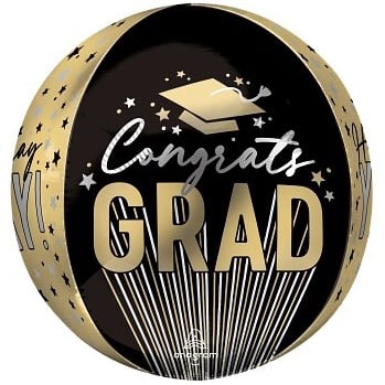 立體圓球-黑金閃耀畢業球