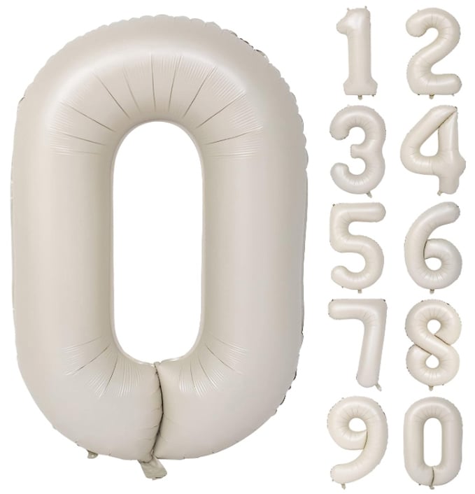 40吋 大奶油色數字