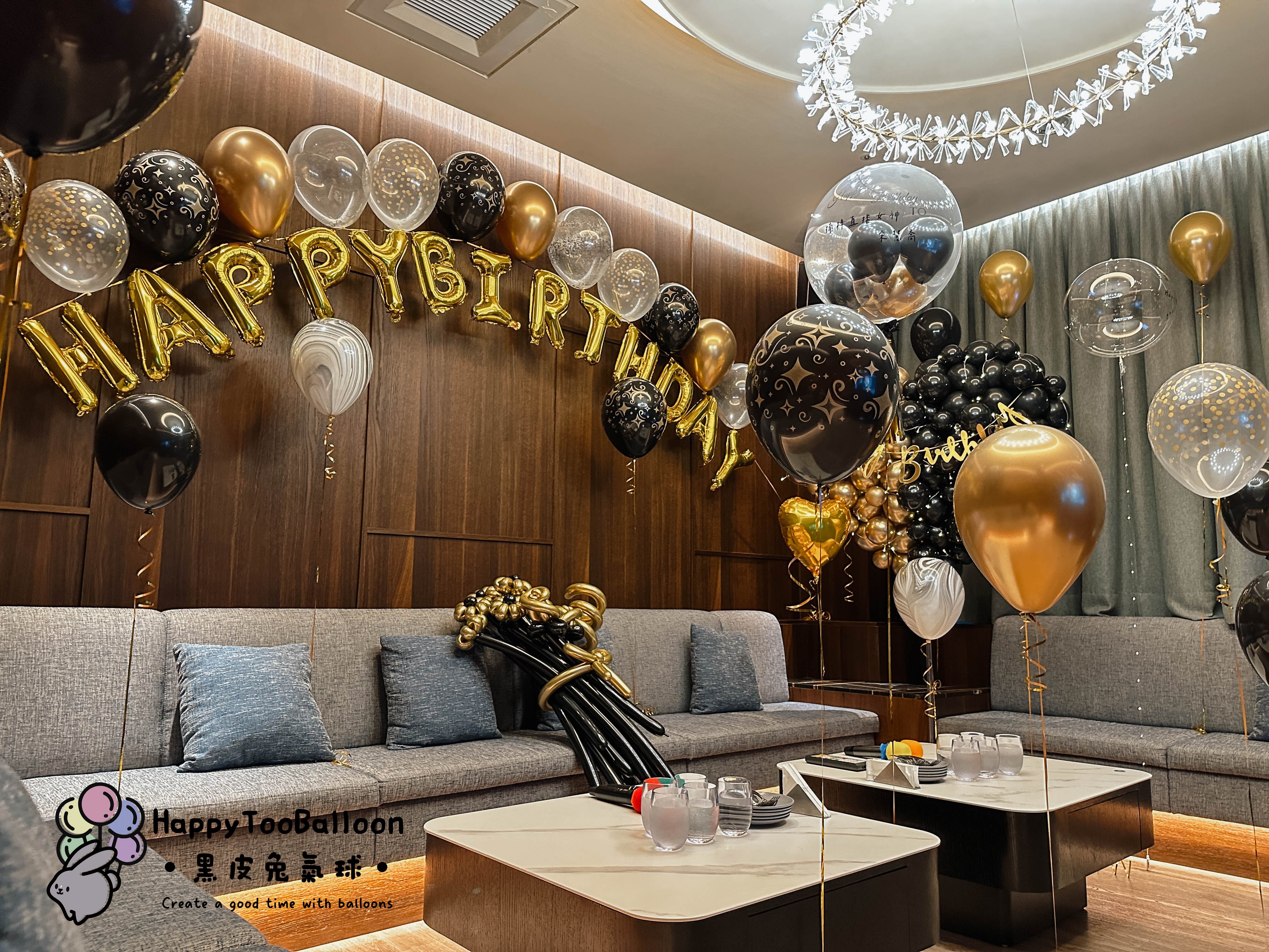 ♔《奢華金蜜時尚的生日派對》♔