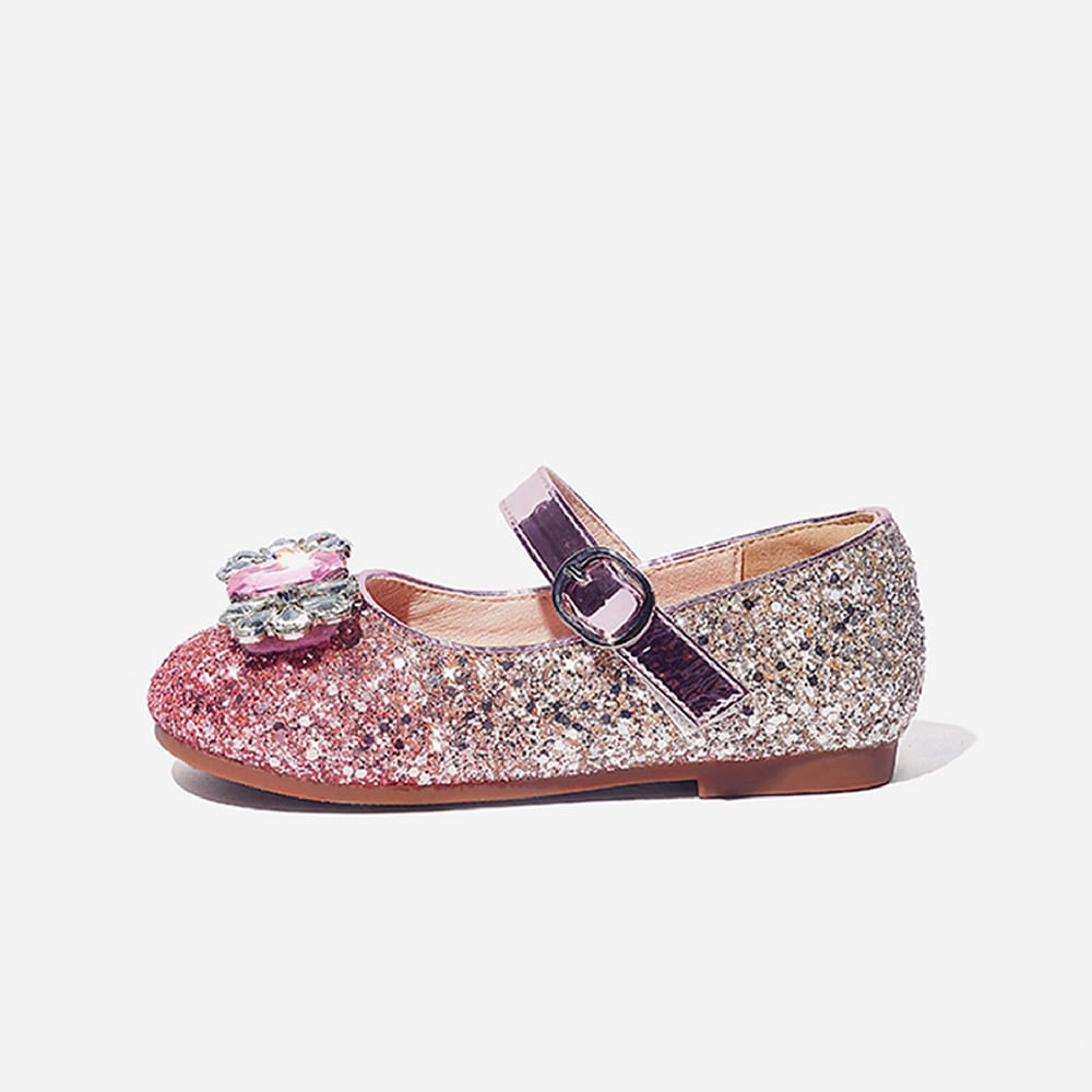 BellaVara閃耀漸變寶石公主鞋-閃耀粉