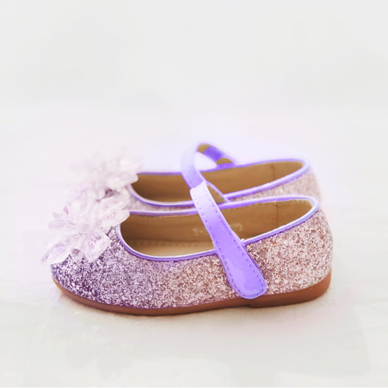 BellaVara 時尚夢幻公主水晶鞋-浪漫紫