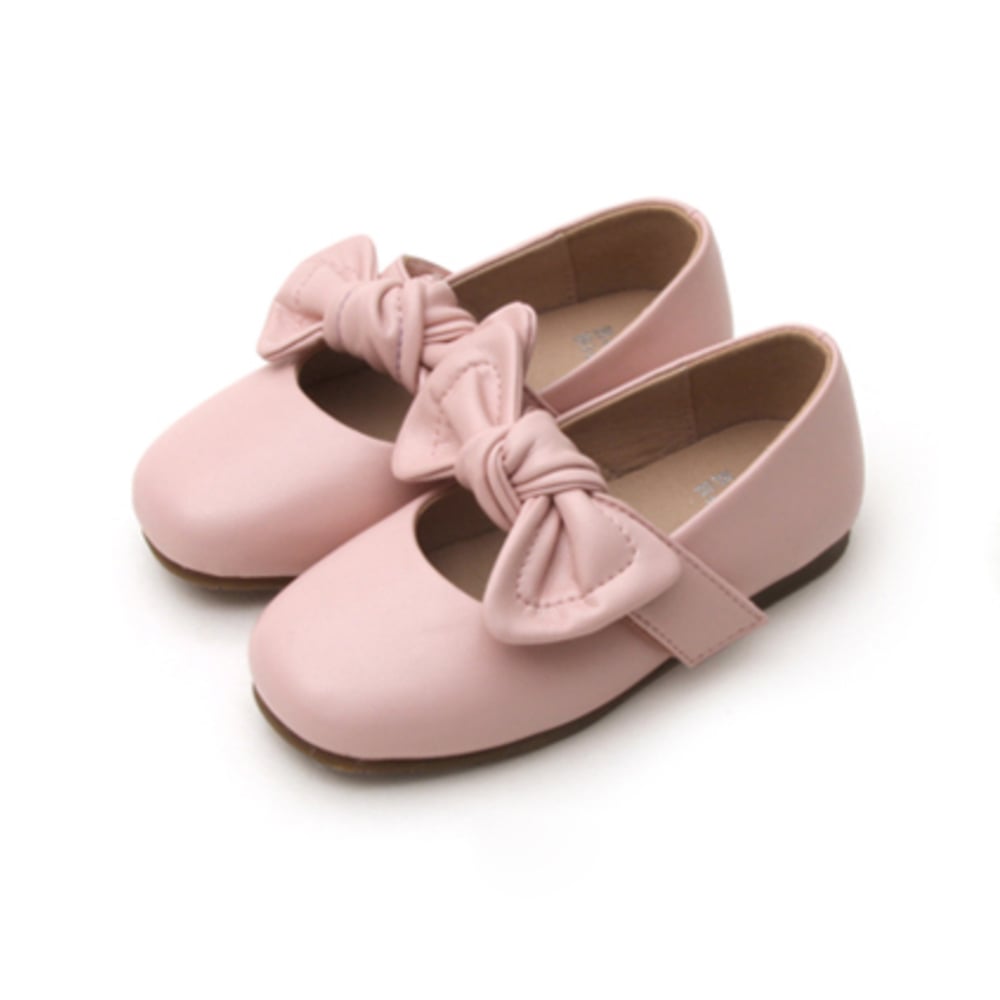 BellaVara春夏款馬卡龍小清新蝴蝶結鞋履-櫻花粉