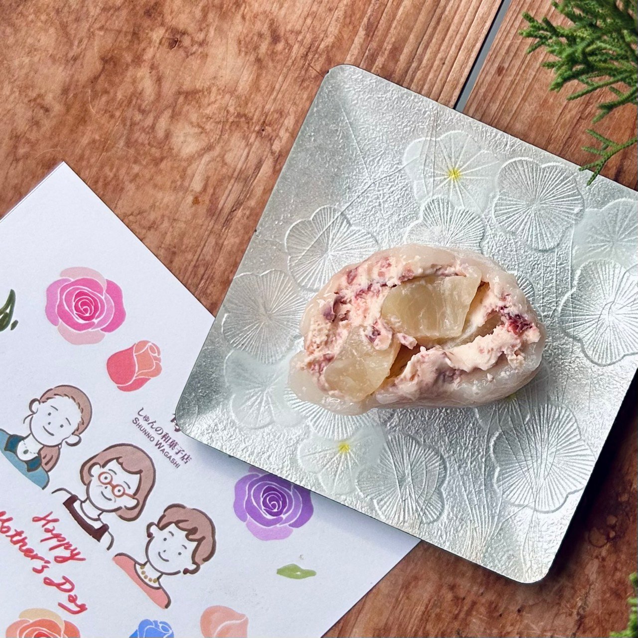 玫瑰蜜桃大福（生乳酪餡）