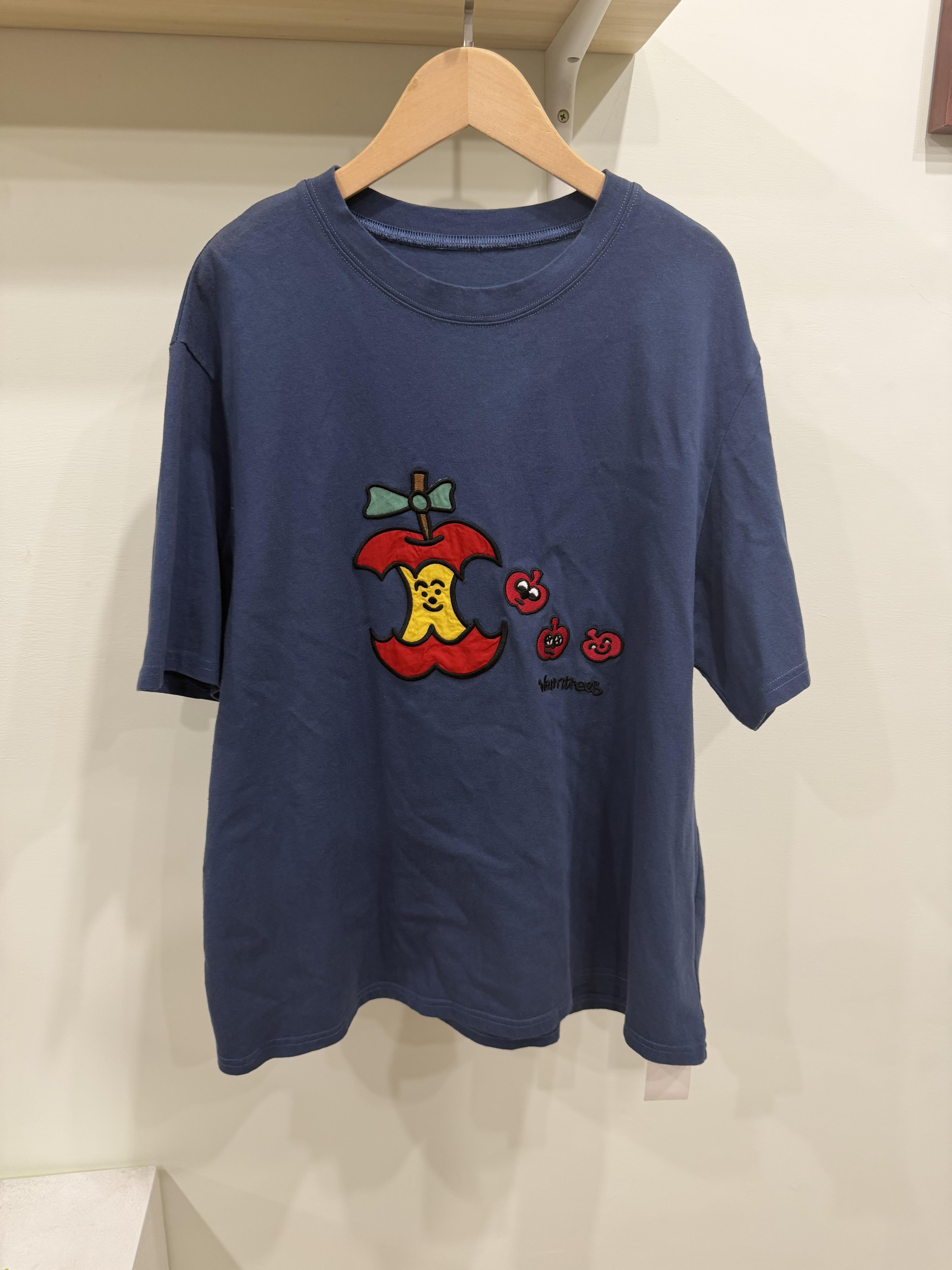 蘋果刺繡踢