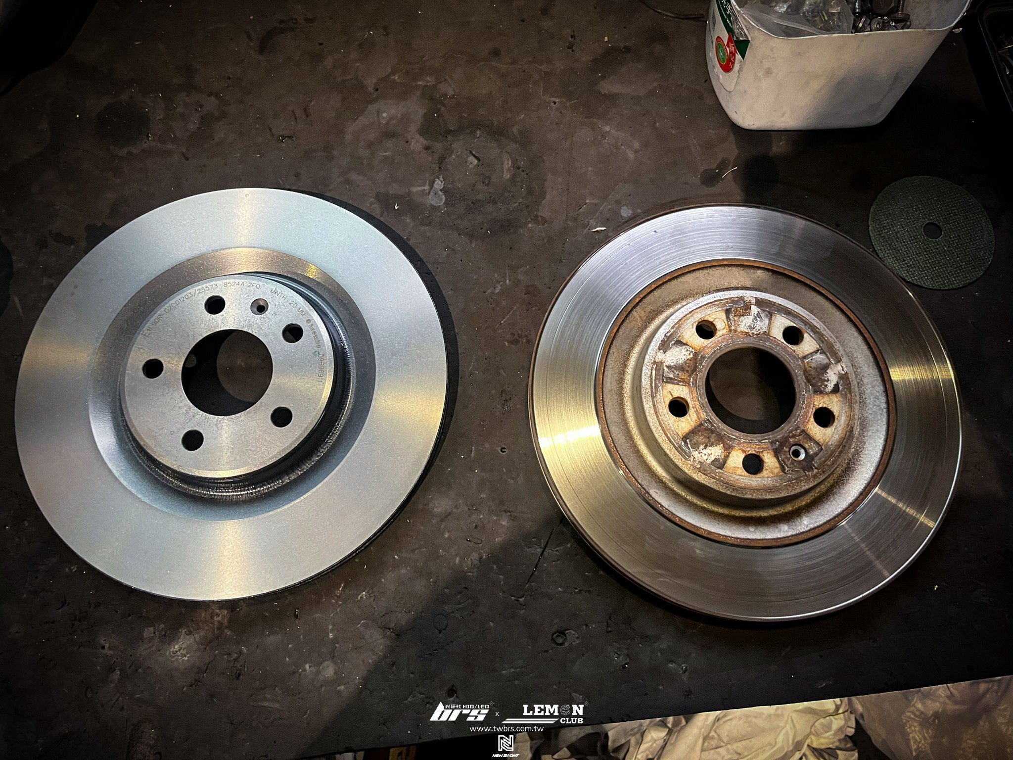 Porsche Macan 安裝 後Brembo平盤+後Brembo來令片(紅皮)