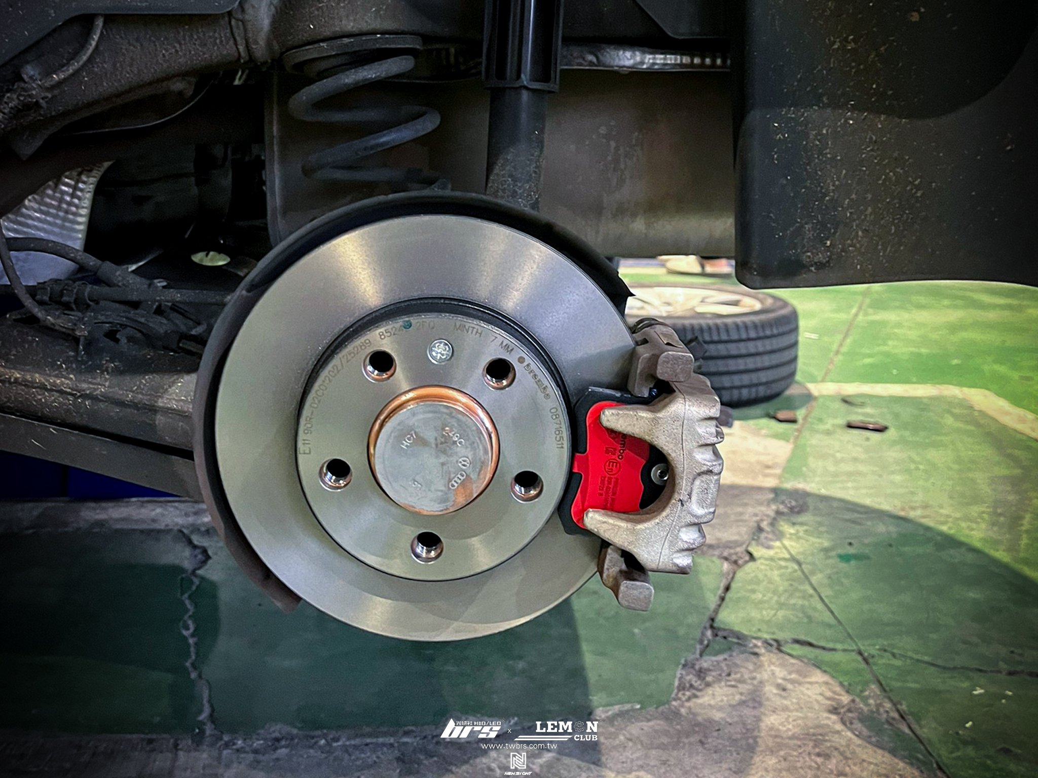 Skoda Kamiq 安裝 後Brembo平盤+後Brembo來令片(紅皮)