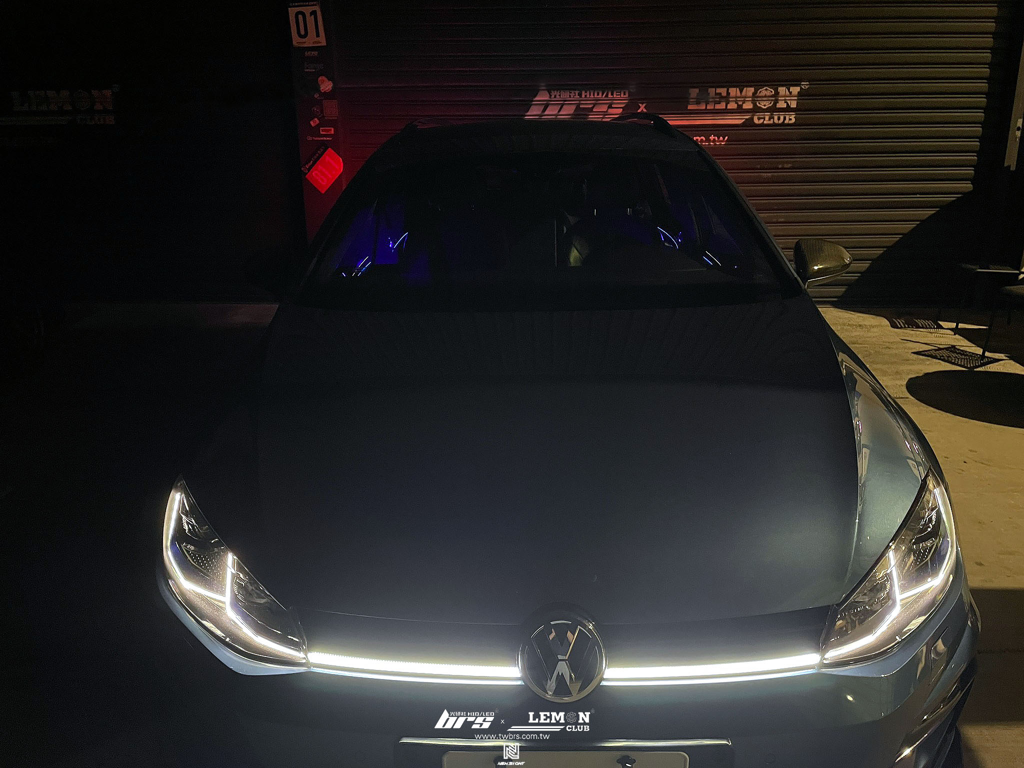 Volkswagen Golf 7 Variant 安裝 Golf 7.5水箱罩日行燈