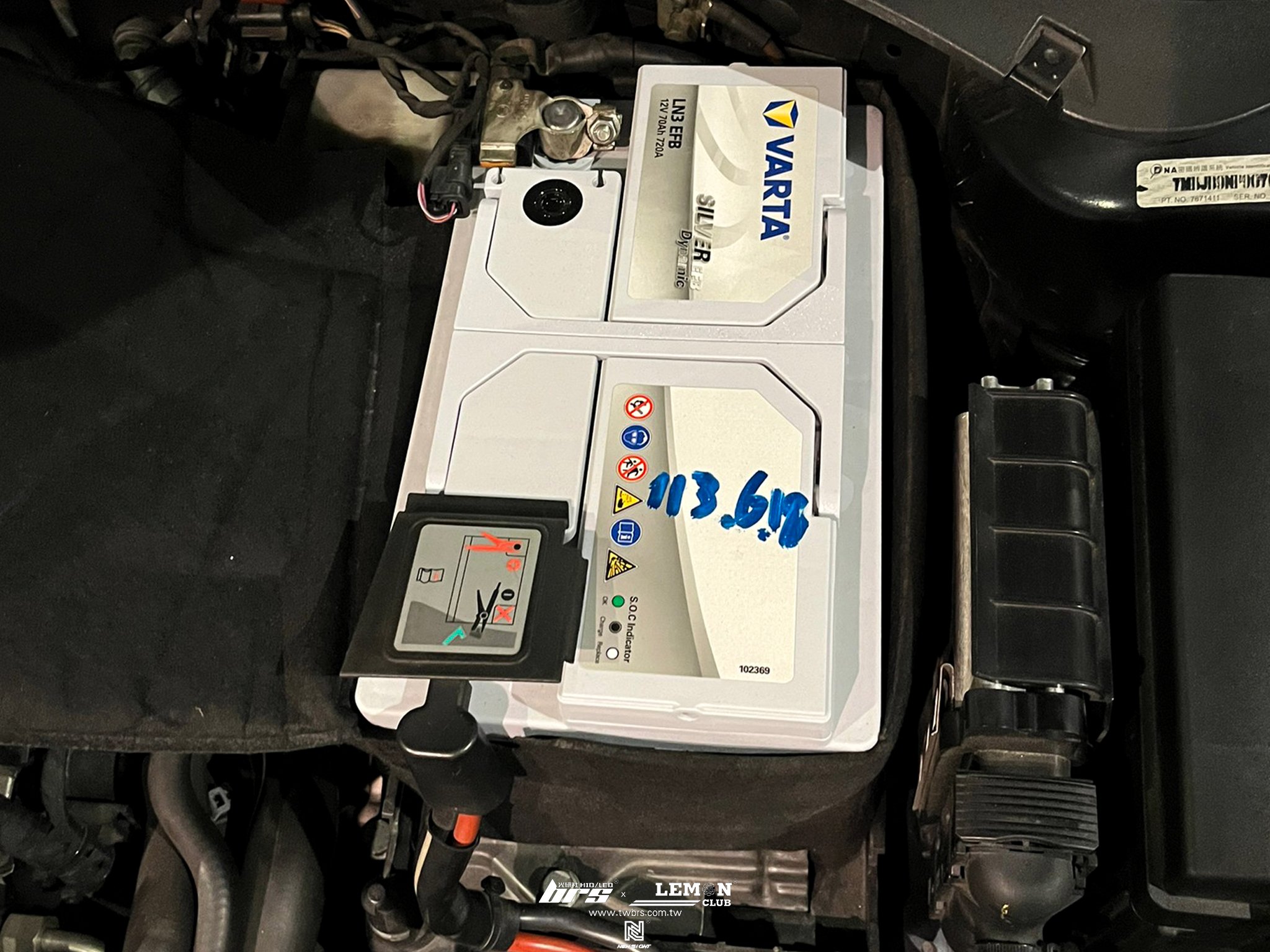 Skoda Superb 安裝 德國VARTA LN3 70AH電瓶更換