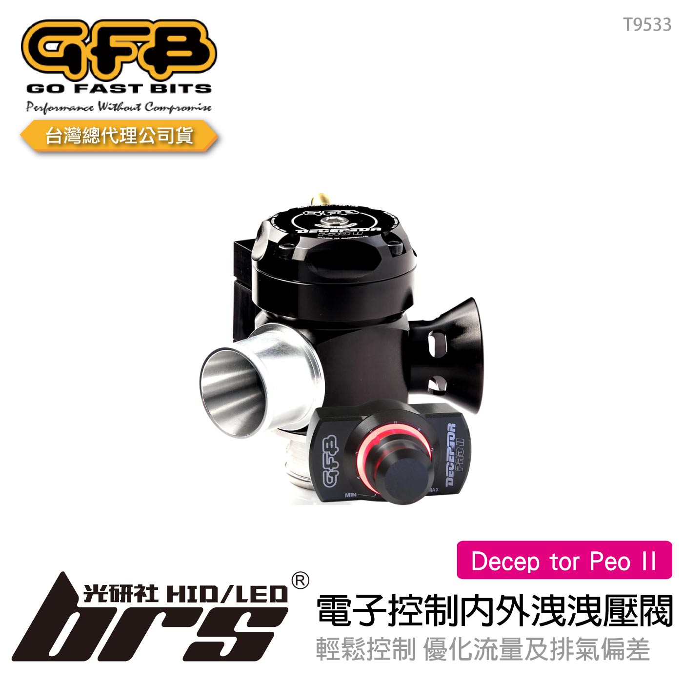 T9533 GFB Decep tor Peo II 電子控制內外洩洩壓閥