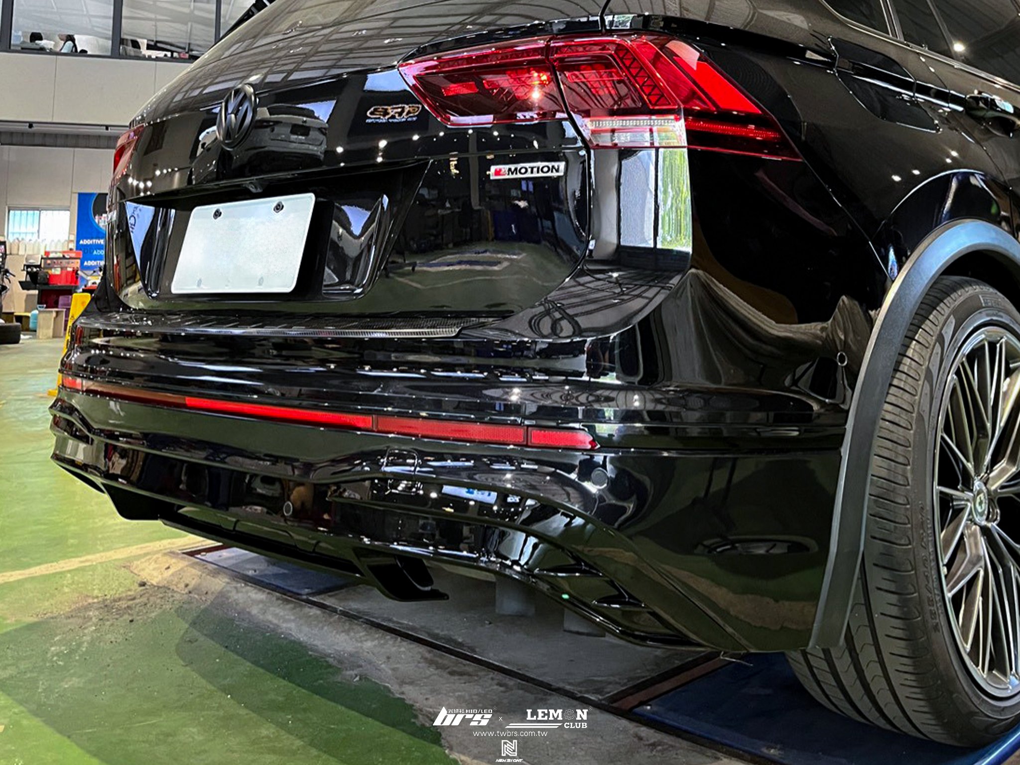 Volkswagen New Tiguan 安裝 副廠Tiguan R後保桿