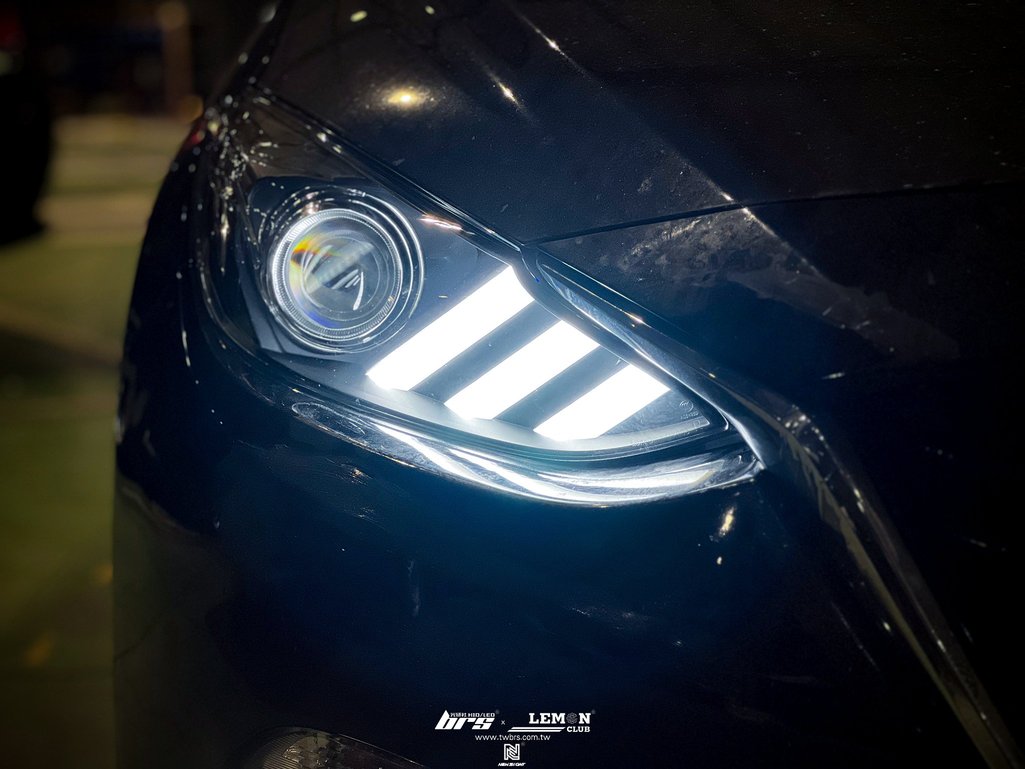 Mazda 3 安裝 魚眼大燈總成
