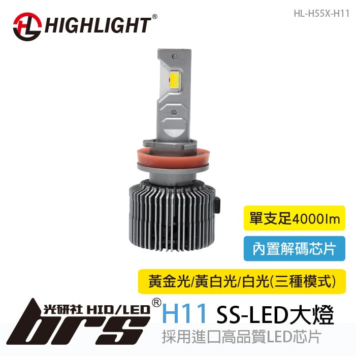 HL-H55X-H11 HIGHLIGHT SS LED 大燈(3色光)