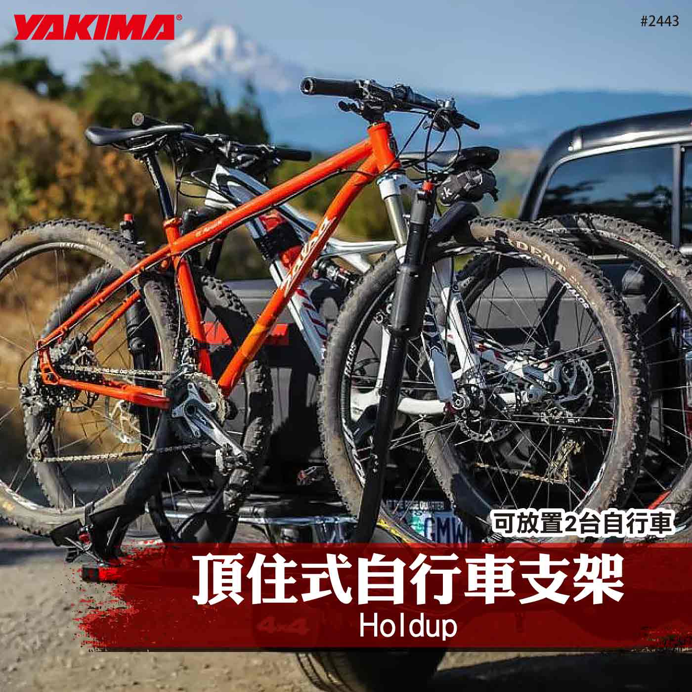 2443 Holdup 頂住式自行車支架(2台)