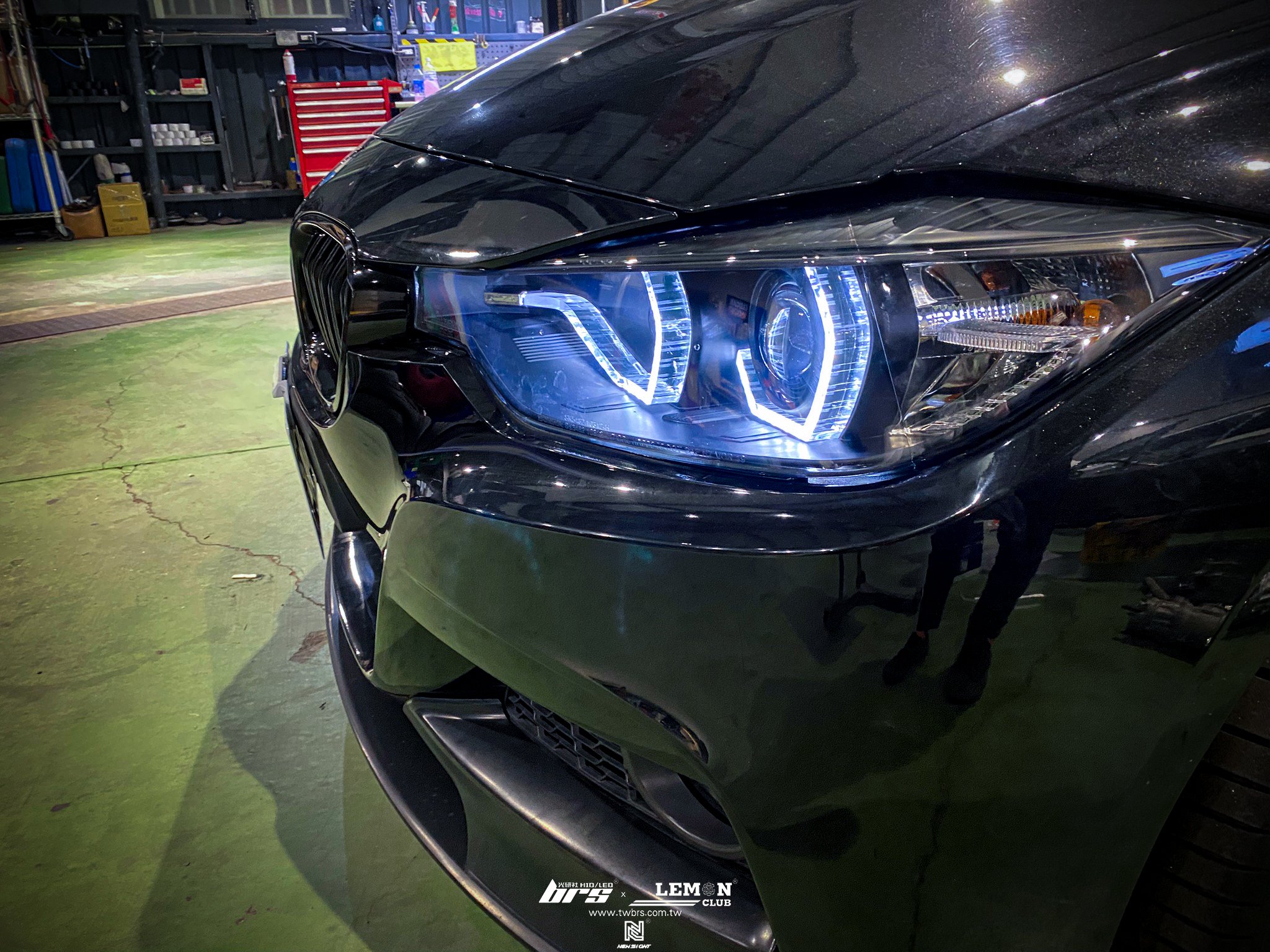 BMW F30 安裝 類LCI 大燈總成+大燈35W 6500K HID