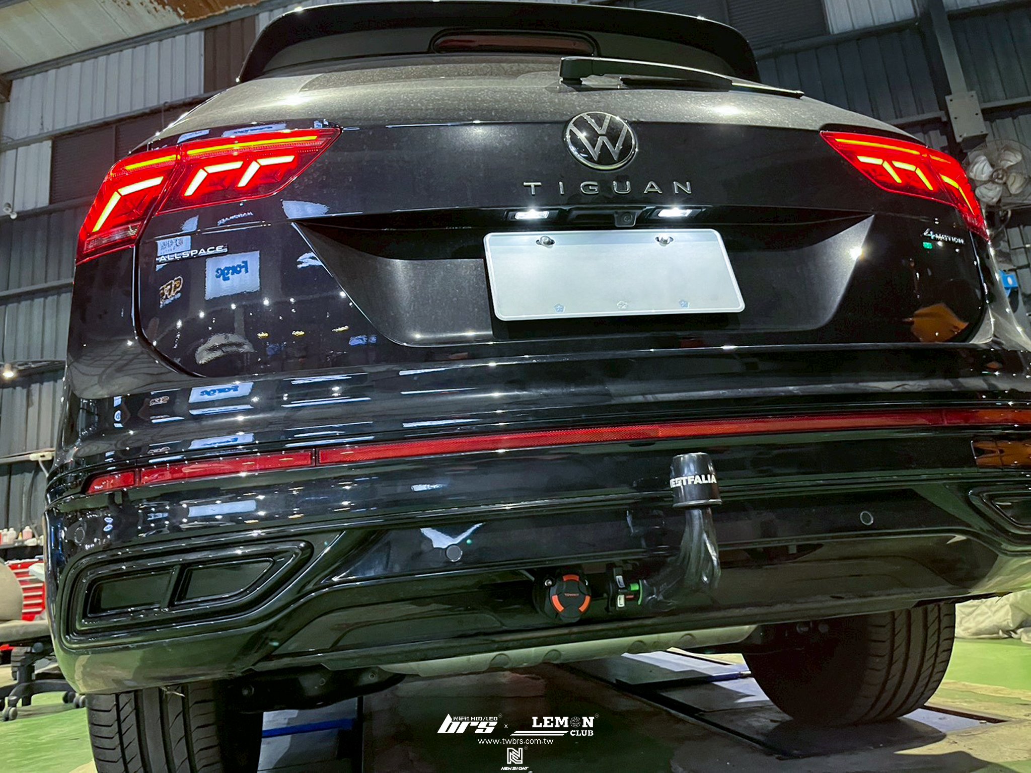 Volkswagen New Tiguan 安裝 專用拖車勾線組