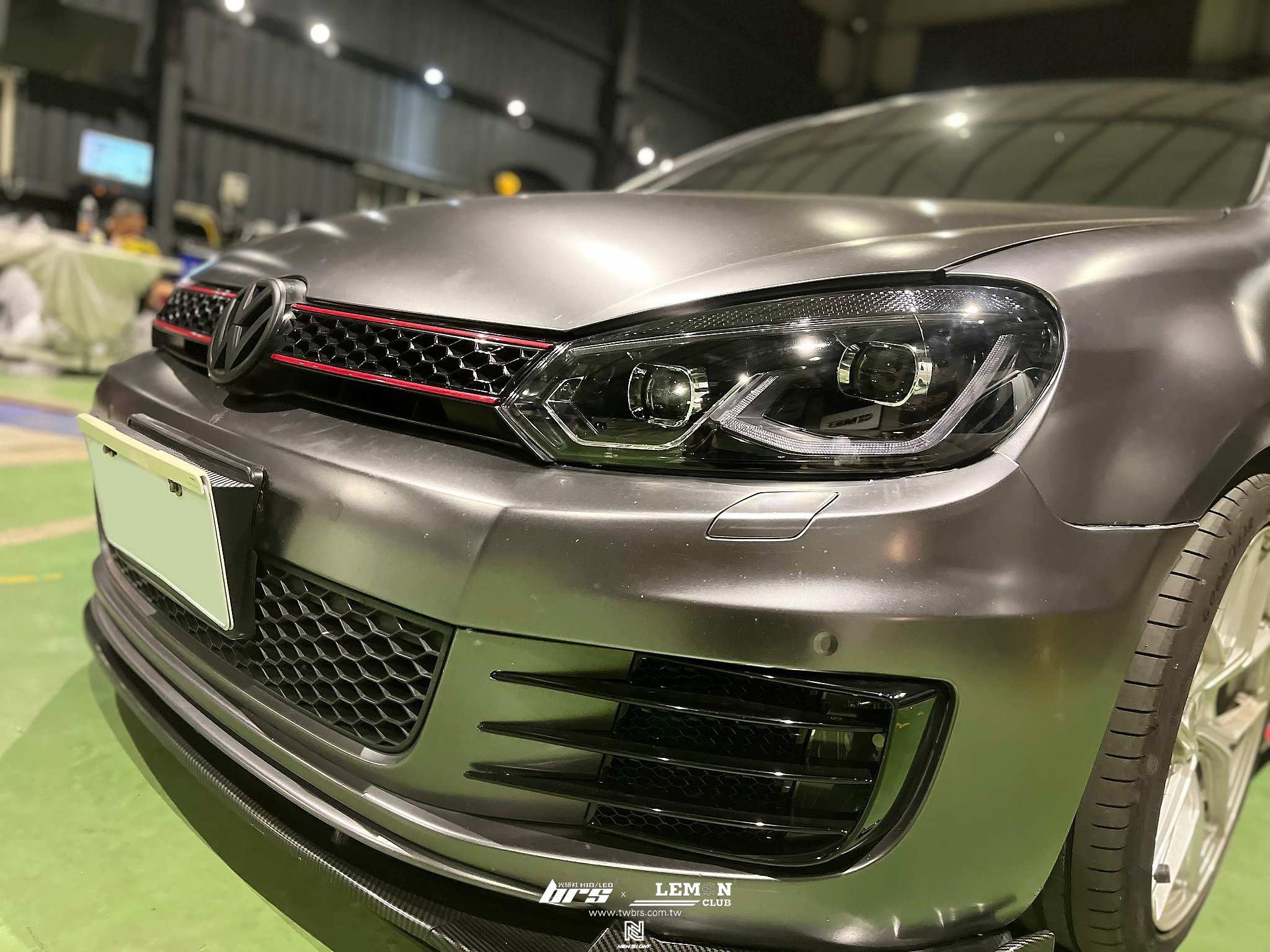 Volkswagen Golf 6 GTI 安裝 6改8LED大燈總成+Highlight SS款(高階款) 6500K LED
