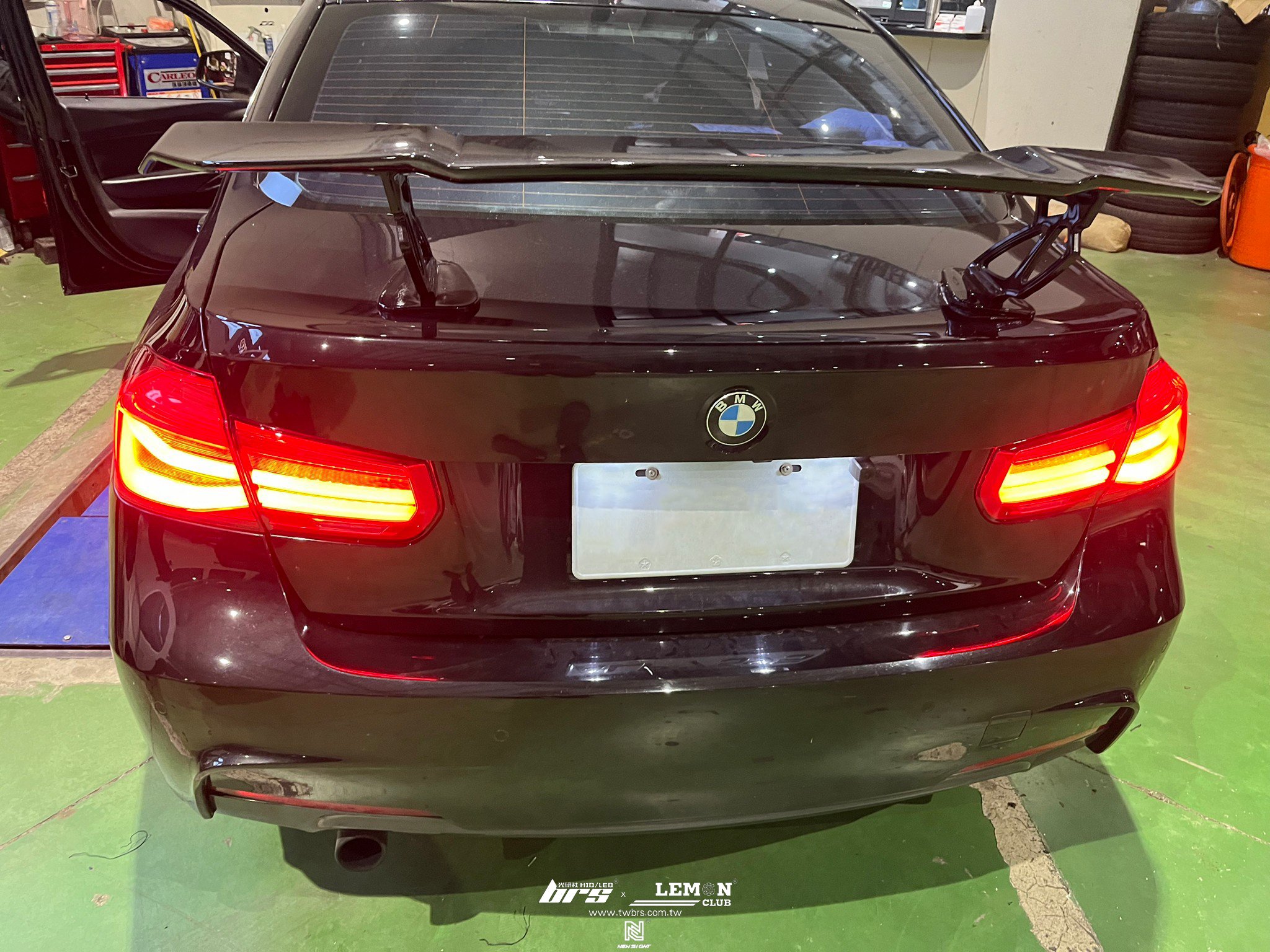 BMW F30 安裝 副廠類LCI流水LED尾燈