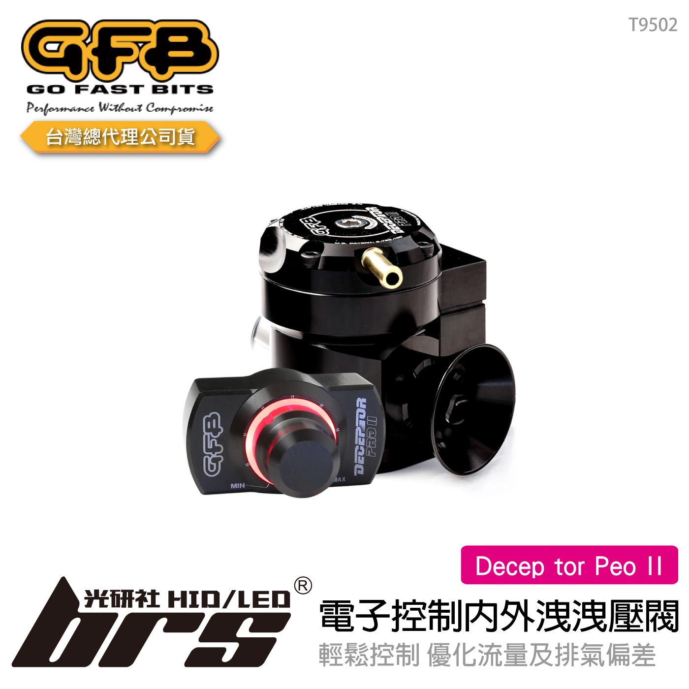 T9502 GFB Decep tor Peo II 電子控制內外洩洩壓閥