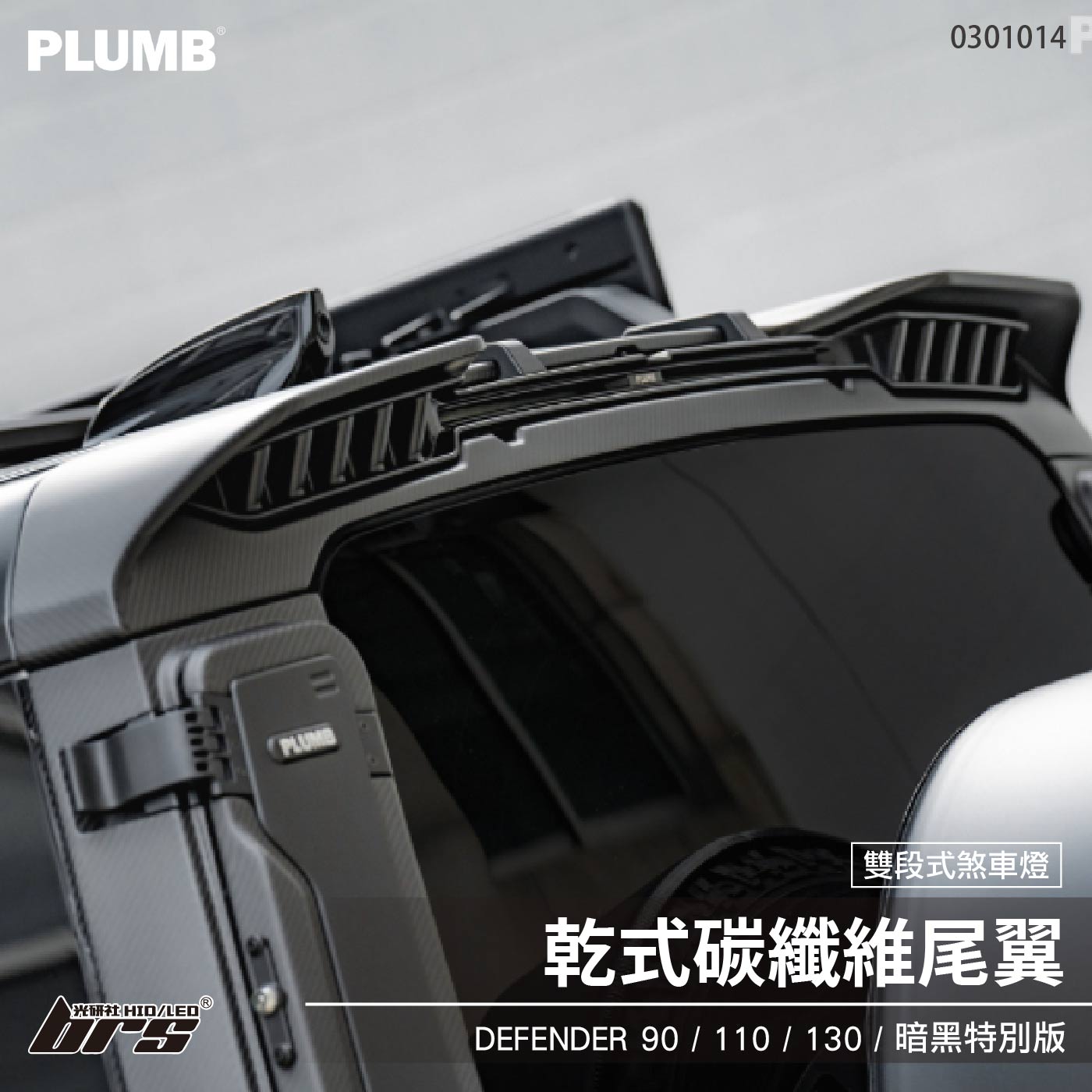0301014 Defender 乾式碳纖維尾翼