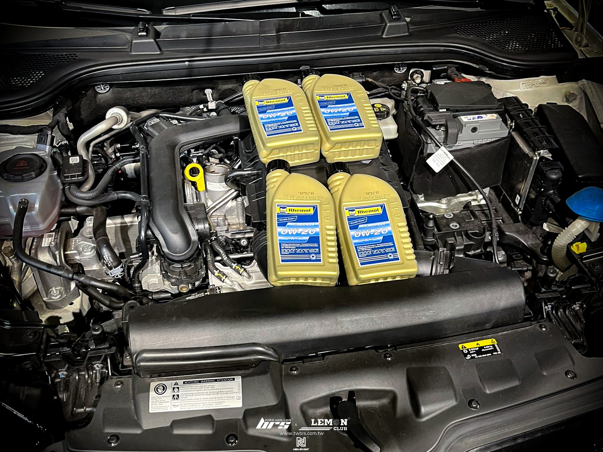 Skoda Scala 保養 德國Rheinol萊茵機油0W20更換+原廠機油芯更換+原廠洩油螺絲+墊片更換