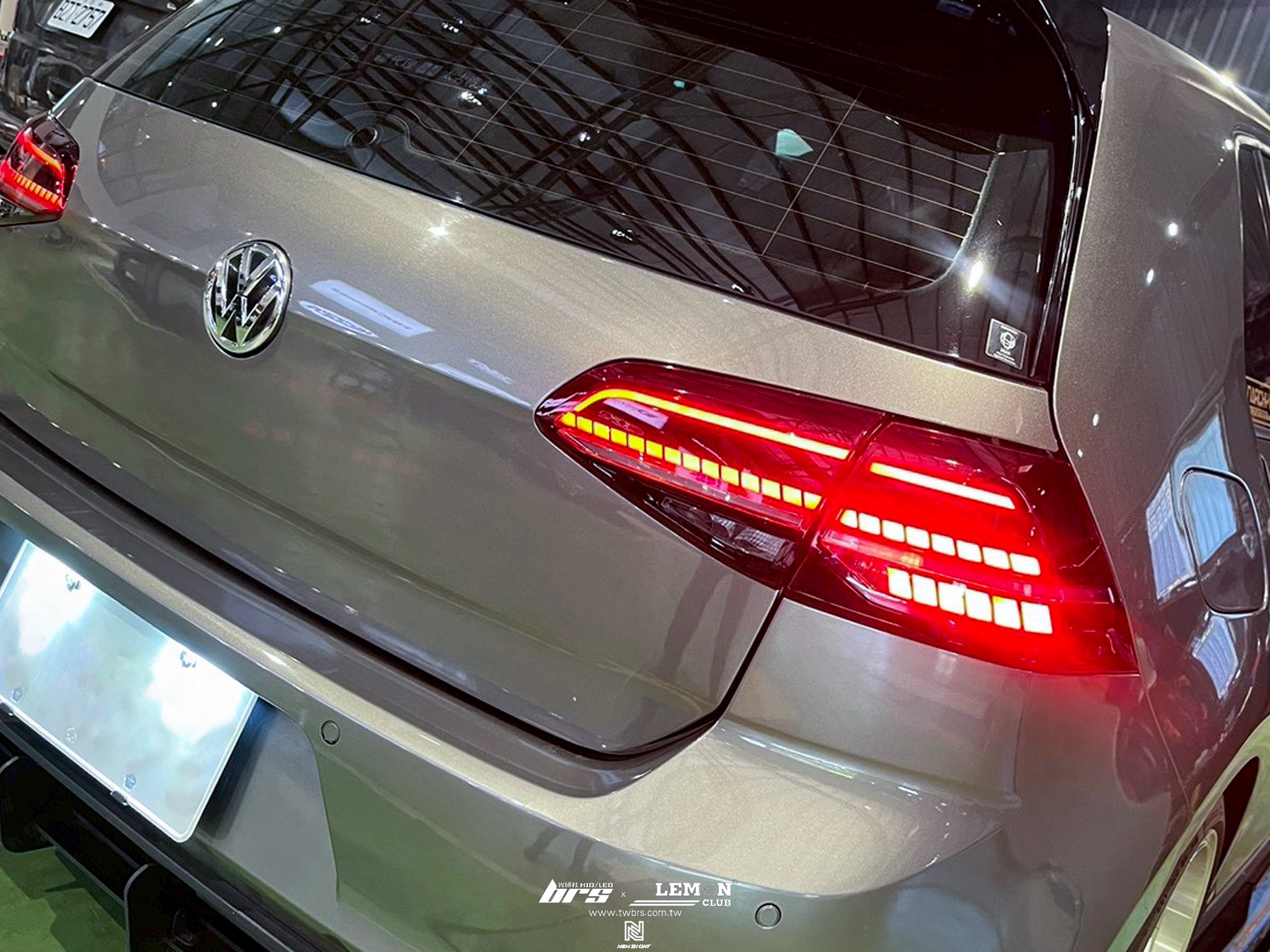 Volkswagen Golf 7 GTI 安裝 7改7.5代副廠LED流水尾燈