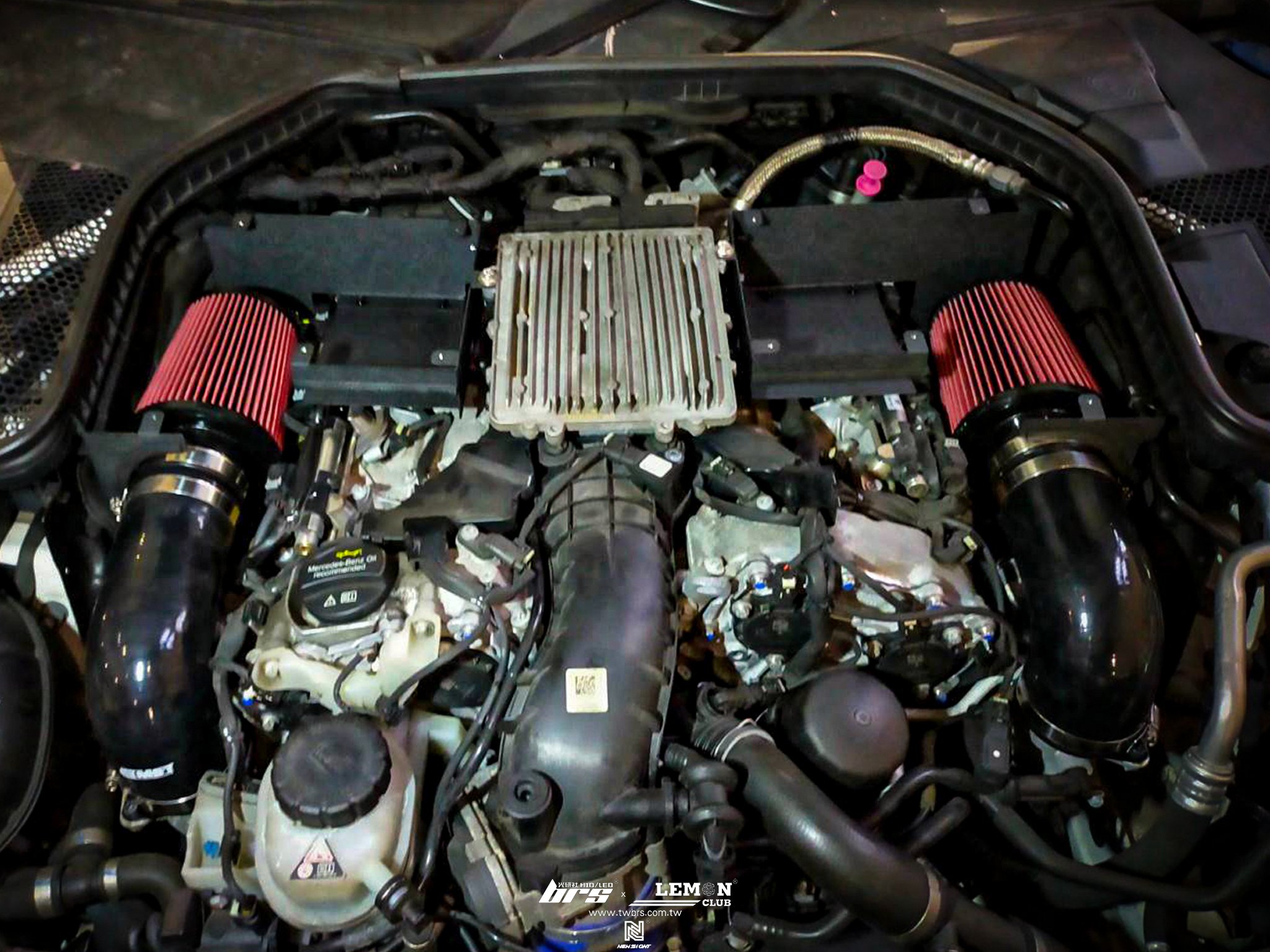 Benz C43 安裝 MST進氣系統