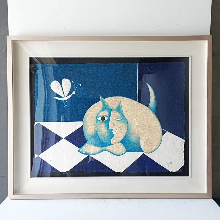 ｜版畫｜雙框 #600+9-2+布架